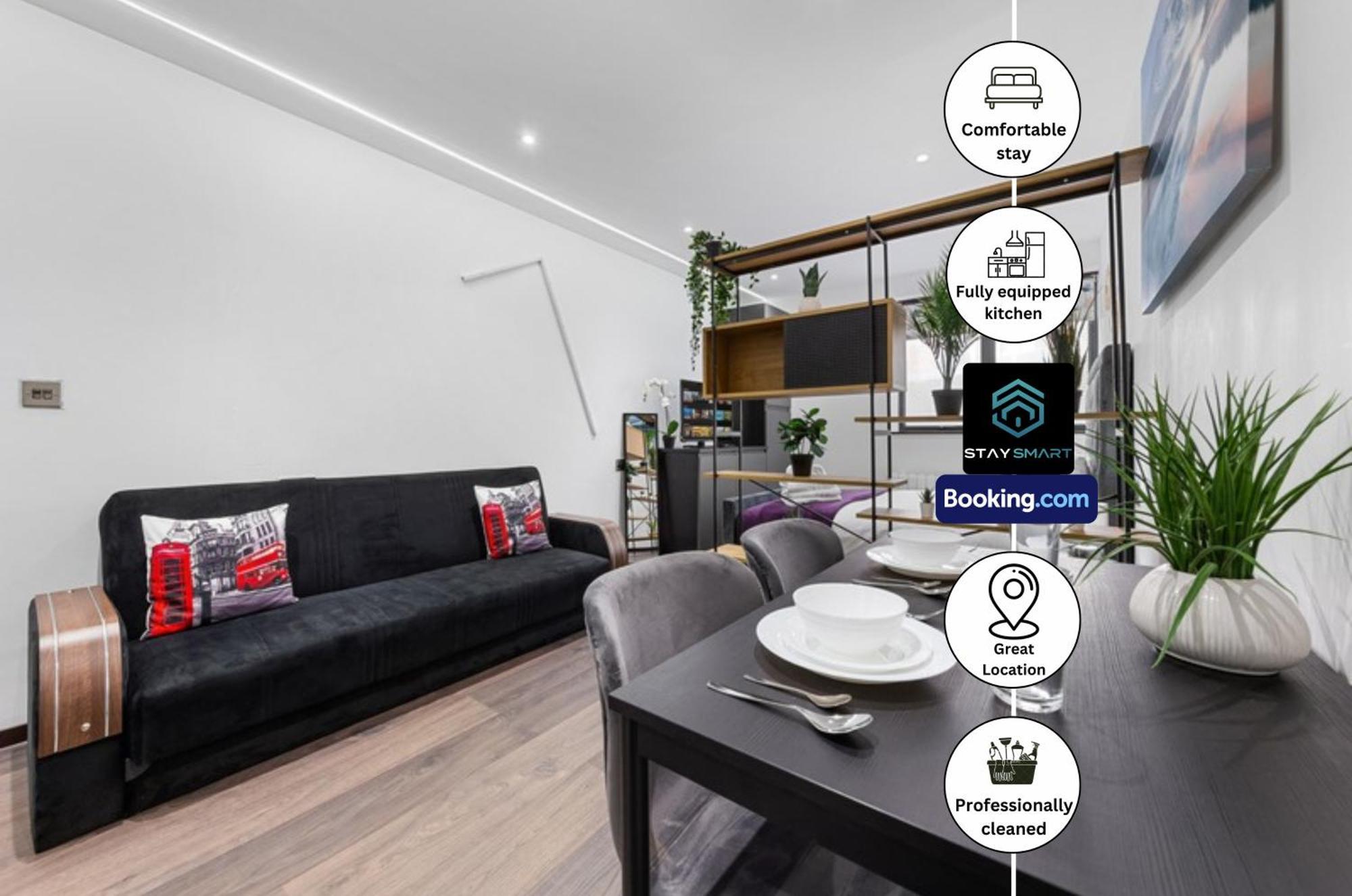 Stylish Studio Apt By Stay Smart Short Lets & Serviced Accommodation Woodstock With Free Wifi Londra Dış mekan fotoğraf